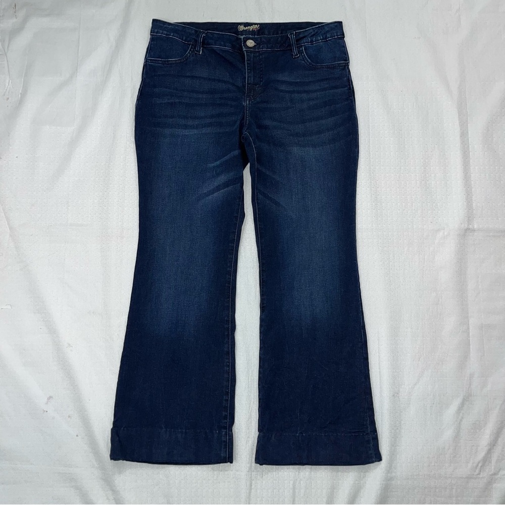 Wrangler Dark Blue wide leg trouser Jeans size 13/14